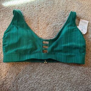 Time and Tru Green Bikini Top